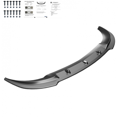 Spoiler delantero Oneway apto para Mercedes Sprinter W907 2018- - Versión 2 - Negro brillante