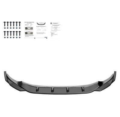 Spoiler delantero Oneway apto para Volkswagen Tiguan II R/R-Line Facelift 2020-2024 incl. Allspace - Negro brillante