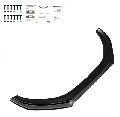 Spoiler delantero Oneway apto para Volvo V40 R-Design 2012-2019 - Negro brillante