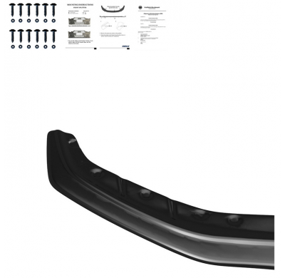Spoiler delantero Oneway apto para BMW Serie 5 G30/G31 M-Pack 2017-2020 - Negro brillante