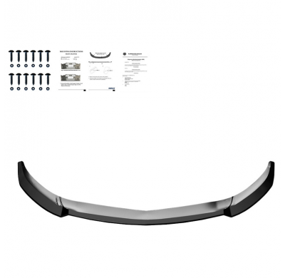 Spoiler delantero Oneway apto para Mercedes Clase A W176 AMG-Line Facelift 2015-2018 - Negro brillante