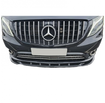 Spoiler delantero Oneway apto para Mercedes Vito W447 2014- - Negro brillante