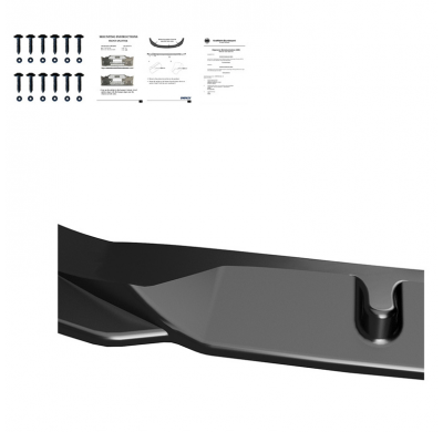Spoiler delantero Oneway apto para Mercedes Vito W447 2014- - Negro brillante