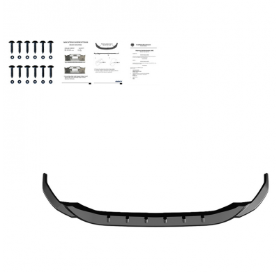 Spoiler delantero Oneway apto para Audi A3 S-Line/S3 8Y 2020- - Versión 2 - Negro brillante