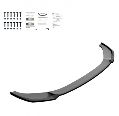 Spoiler delantero Oneway apto para Audi A6 S-Line/S6 C8 (Sedan/Avant) 2018- - Versión 2 - Negro brillante