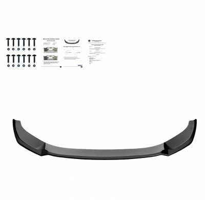 Spoiler delantero Oneway apto para Audi A6 S-Line/S6 C8 (Sedan/Avant) 2018- - Versión 2 - Negro brillante