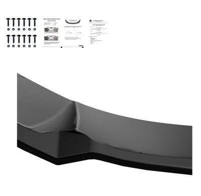 Spoiler delantero Oneway apto para Audi A6 S-Line/S6 C8 (Sedan/Avant) 2018- - Versión 2 - Negro brillante