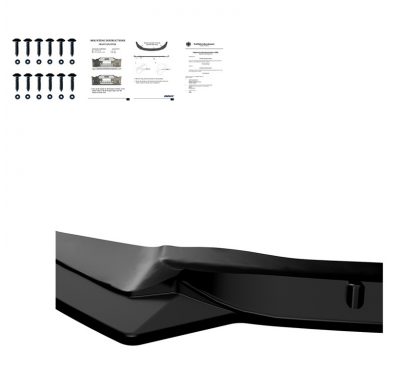 Spoiler delantero Oneway apto para Ford Focus ST MK3 HB/Combi Facelift 2015-2018 - Negro brillante