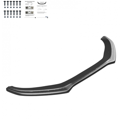 Spoiler delantero Oneway apto para Audi A4 S-Line/S4 B8 Facelift 2012-2015 - Negro brillante