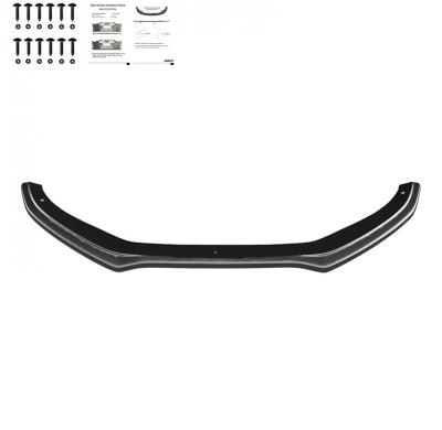 Spoiler delantero Oneway apto para Audi A4 S-Line/S4 B8 Facelift 2012-2015 - Negro brillante