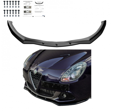 Spoiler delantero Oneway apto para Alfa Romeo Giulietta 2010-2020 - Negro brillante