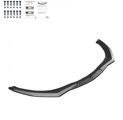 Spoiler delantero Oneway apto para Alfa Romeo Giulietta 2010-2020 - Negro brillante