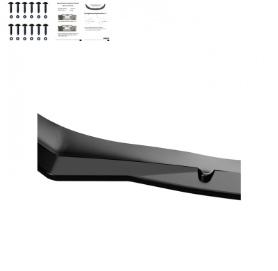Spoiler delantero Oneway apto para Alfa Romeo Giulietta 2010-2020 - Negro brillante
