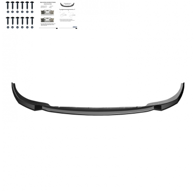 Spoiler delantero Oneway apto para BMW Serie 3 G20/G21/M340i M-Pack Facelift 2022- - Negro brillante