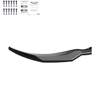 Spoiler delantero Oneway apto para BMW Serie 3 G20/G21/M340i M-Pack Facelift 2022- - Negro brillante