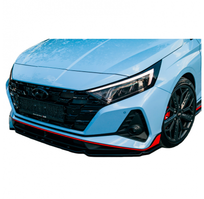 Spoiler delantero Oneway apto para Hyundai I20 N MK3 2020- - Negro brillante