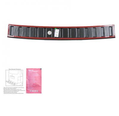 Protector de parachoques trasero Oneway apto para Volkswagen T-Cross 2022- - Negro mate