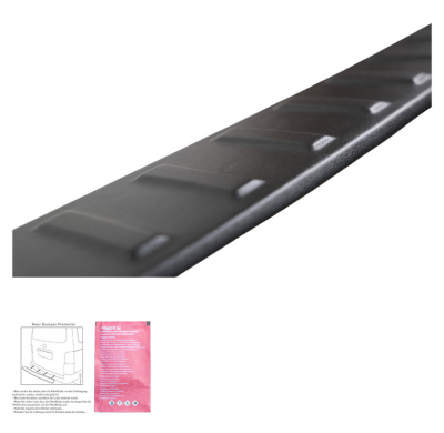 Protector de parachoques trasero Oneway apto para Volkswagen T-Cross 2022- - Negro mate