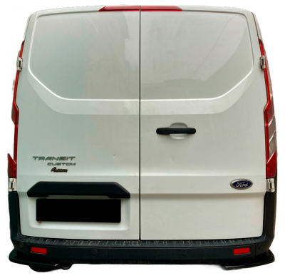 Difusores laterales traseros Oneway aptos para Ford Transit Custom MK1 Facelift 2018-2023 - Negro brillante