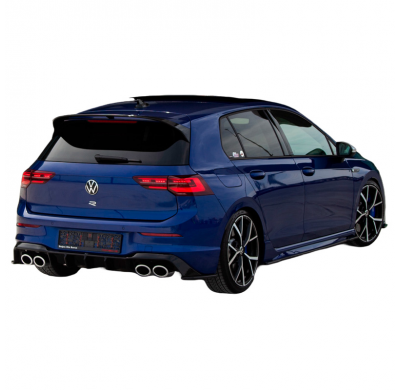 Difusores laterales traseros Oneway aptos para Volkswagen Golf VIII HB R 2020- - Negro brillante
