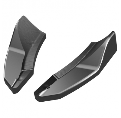 Difusores laterales traseros Oneway aptos para Ford Fiesta ST MK8 2018- - Negro brillante