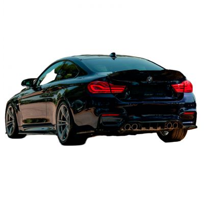 Difusores laterales traseros Oneway aptos para BMW M4 F82 2014-2021 - Negro brillante
