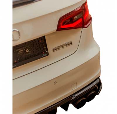 Difusores laterales traseros Oneway aptos para Audi S3 8V Sportback 2013-2016 - Negro brillante