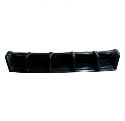 Difusor trasero unidireccional apto para Volkswagen Golf VII (7.5) HB GTi/GTD 2017-2020 - Negro brillante