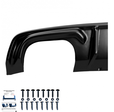 Difusor trasero Oneway apto para Audi S3 Sedan 8V 2013-2016 - Negro brillante