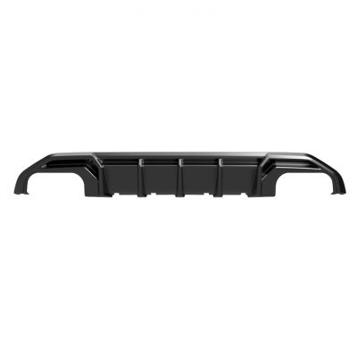 Difusor trasero unidireccional apto para Audi A3 8Y S-Line/S3 Sedan/Sportback 2020- - Negro brillante