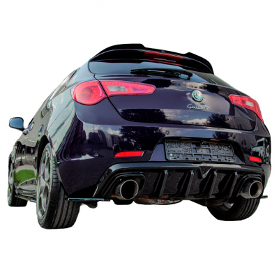 Difusor trasero Oneway apto para Alfa Romeo Giulietta 2010-2020 - Versión 2 - Negro brillante