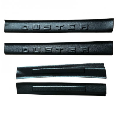 Juego de embellecedores de umbral Oneway compatibles con Dacia Duster I 2010-2017 - Negro mate
