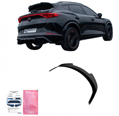 Alerón de techo Oneway (tapa) apto para Cupra Formentor 2020-2024 - Negro brillante