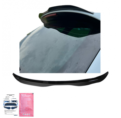 Alerón de techo Oneway (tapa) apto para Seat Leon (5F) HB Cupra 2013-2016 - Negro brillante