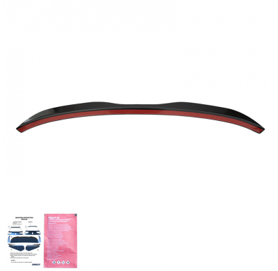 Alerón de techo Oneway (tapa) apto para Seat Leon (5F) HB Cupra 2013-2016 - Negro brillante