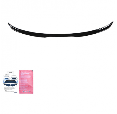 Alerón de maletero Oneway apto para Audi A6 S-Line/S6 C8 Avant 2018- - Negro brillante