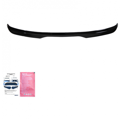 Alerón de techo unidireccional (tapa) apto para Ford Focus ST MK3 Hatchback 2010-2014 y ST MK3 Facelift 2015-2018 - Negro brilla