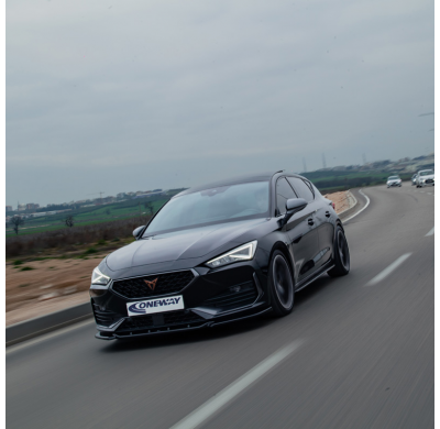 Faldones laterales Oneway Set aptos para Seat Leon IV HB/ST FR y Cupra Leon HB/ST 2020- - Negro brillante