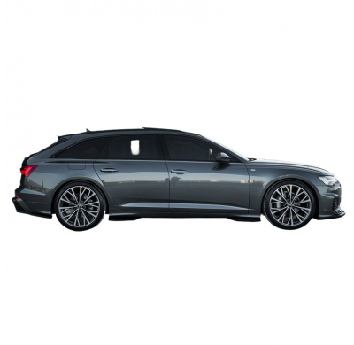 Faldones laterales Oneway Set aptos para Audi A6 S-Line/S C8 (Sedan/Avant) 2018- - Negro brillante