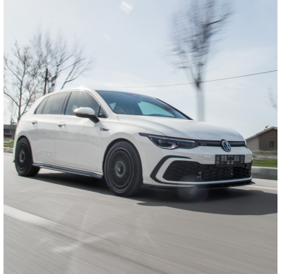 Faldones laterales Oneway Set aptos para Volkswagen Golf VIII HB/Variant GTI/GTI Clubsport/GTD/R-Line 2020- - Versión 2 - Negro