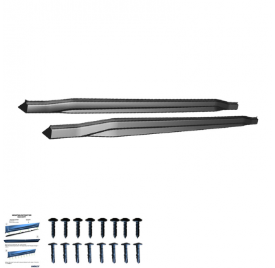 Faldones laterales Oneway Set aptos para Volkswagen Golf VIII HB/Variant GTI/GTI Clubsport/GTD/R-Line 2020- - Versión 2 - Negro