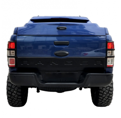 Cubierta de portón trasero Oneway adecuada para Ford Ranger T6/T7/T8 2012-2022 - Versión 3 - Negro mate