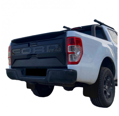 Cubierta de portón trasero Oneway adecuada para Ford Ranger T6/T7/T8 2012-2022 - Negro mate