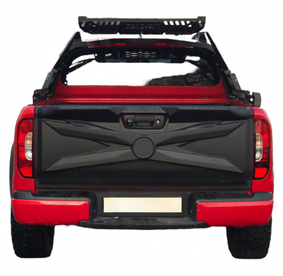 Cubierta de portón trasero Oneway adecuada para Mercedes Clase X W470 2017- - Negro mate