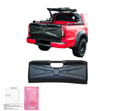 Cubierta de portón trasero Oneway adecuada para Mercedes Clase X W470 2017- - Negro mate