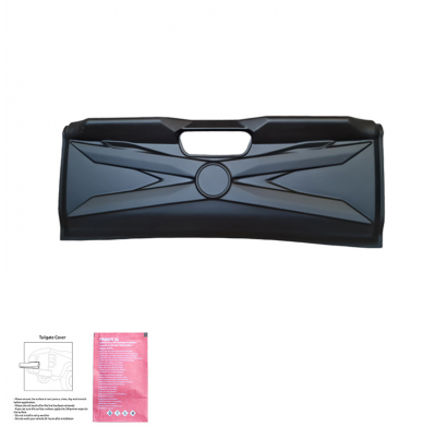 Cubierta de portón trasero Oneway adecuada para Mercedes Clase X W470 2017- - Negro mate