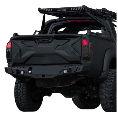 Cubierta de portón trasero Oneway adecuada para Nissan Navara NP300 (D23) 2014-2021 - Negro mate