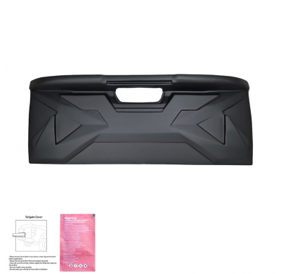 Cubierta de portón trasero Oneway adecuada para Nissan Navara NP300 (D23) 2014-2021 - Negro mate