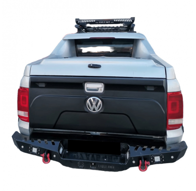 Cubierta de portón trasero Oneway adecuada para Volkswagen Amarok MK1 2010-2022 - Negro mate