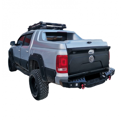 Cubierta de portón trasero Oneway adecuada para Volkswagen Amarok MK1 2010-2022 - Negro mate